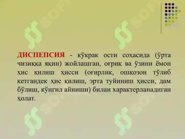 ДИСПЕПСИЯ 2