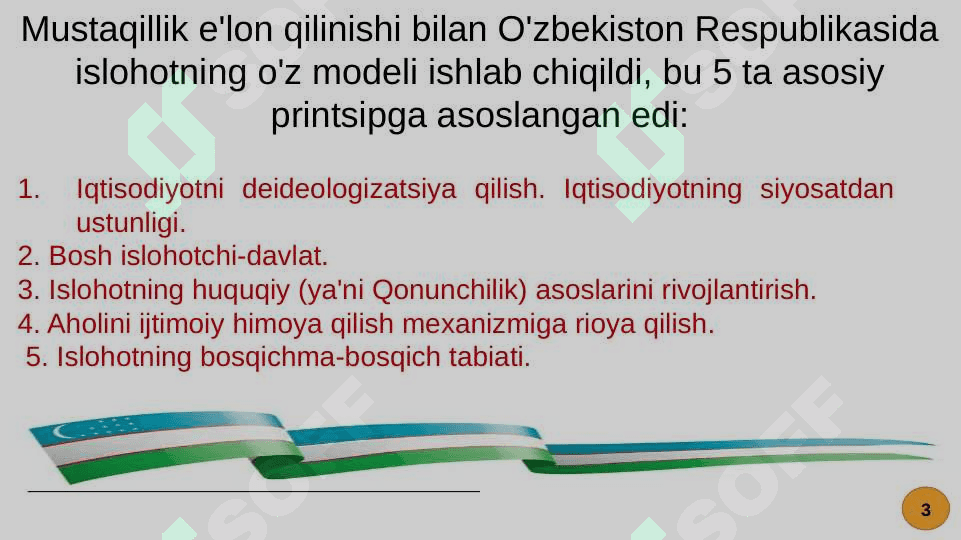 MUSTAQILLIK YILLARIDA O'ZBEKISTONDAGI IJTIMOIY IQTISODIY O'ZGARISHLAR 3