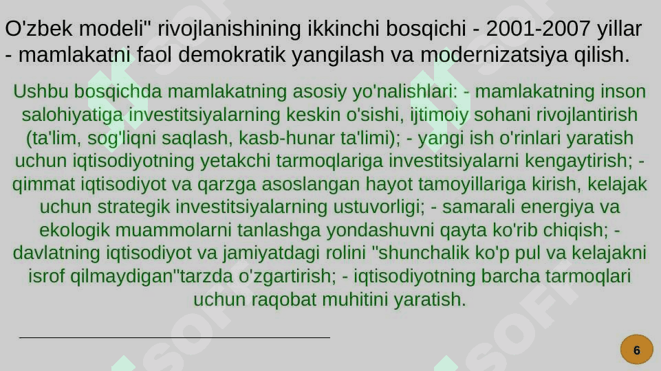 MUSTAQILLIK YILLARIDA O'ZBEKISTONDAGI IJTIMOIY IQTISODIY O'ZGARISHLAR 5