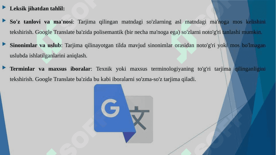 Google translate tarjimasini leksik va grammatik jihatdan analiz qilish 3
