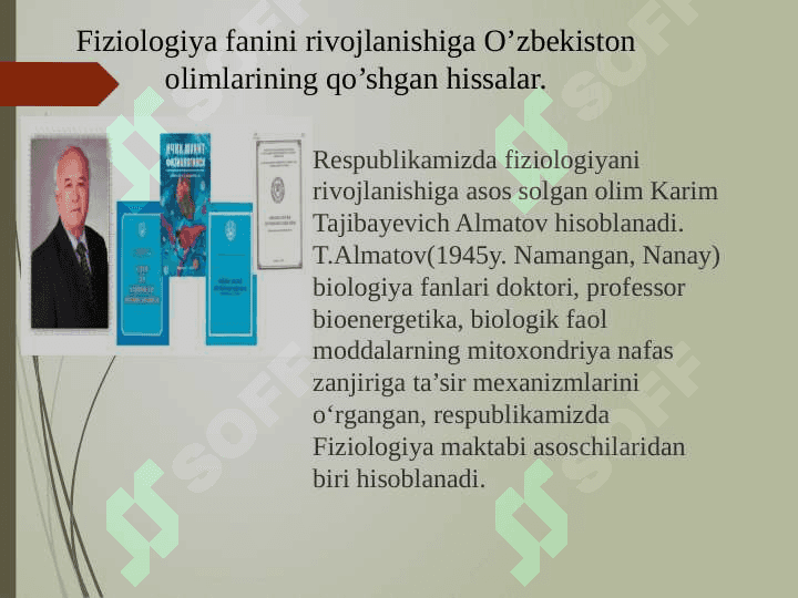 Yosh fiziologiyasi. Yosh fiziologiyasiga kirish. Оrganizm o‘sish va rivojlanishning umumiy qonuniyatlari 7