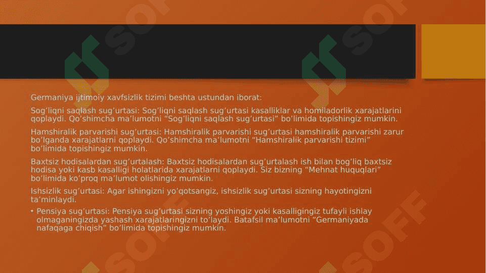 Germaniya sugʻurta tizimi 4