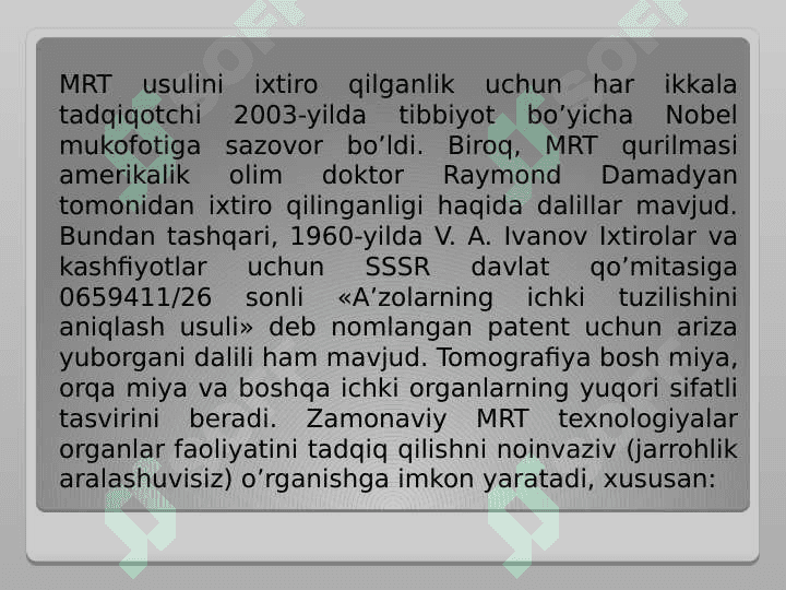 MAGNIT-REZONANS TOMOGRAFIYANING FIZIK ASOSLARI 4