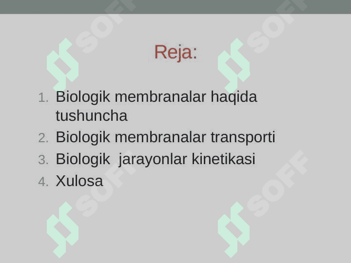 BIOLOGIK MEMBRANALARDAGI FIZIK JARAYONLAR 2