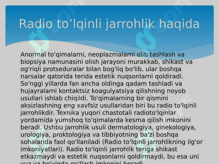 Radio to‘lqinli jarrohlik 3