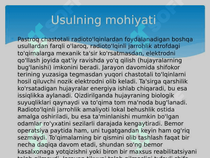 Radio to‘lqinli jarrohlik 4