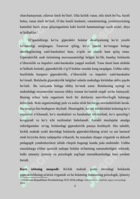KICHIK MAKTAB YOSHI DAVRIDAGI BOLALARDA GIPPERAKTIVLIKNING TA'SIRI 3