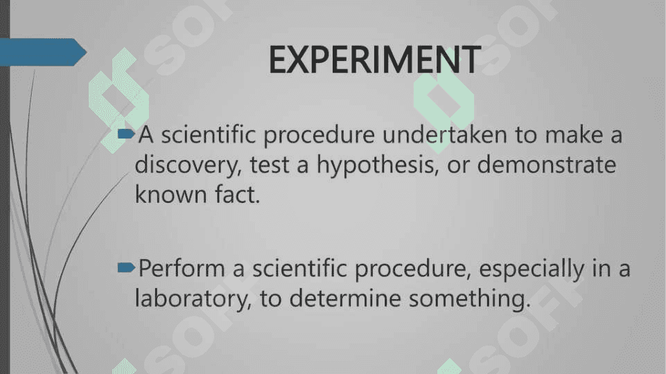 conducting research experiment while stage experiment 3