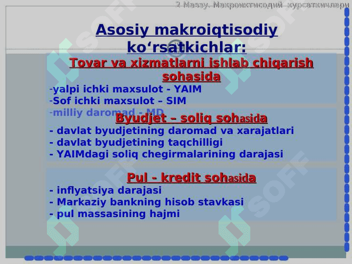 Makroiqtisodiy ko‘rsatkichlar 3