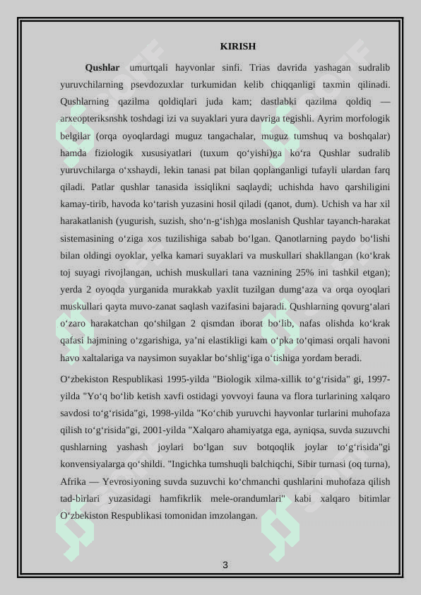 QUSHLARNING KO’PAYISHI VA RIVOJLANISH XUSUSIYATLARI 3