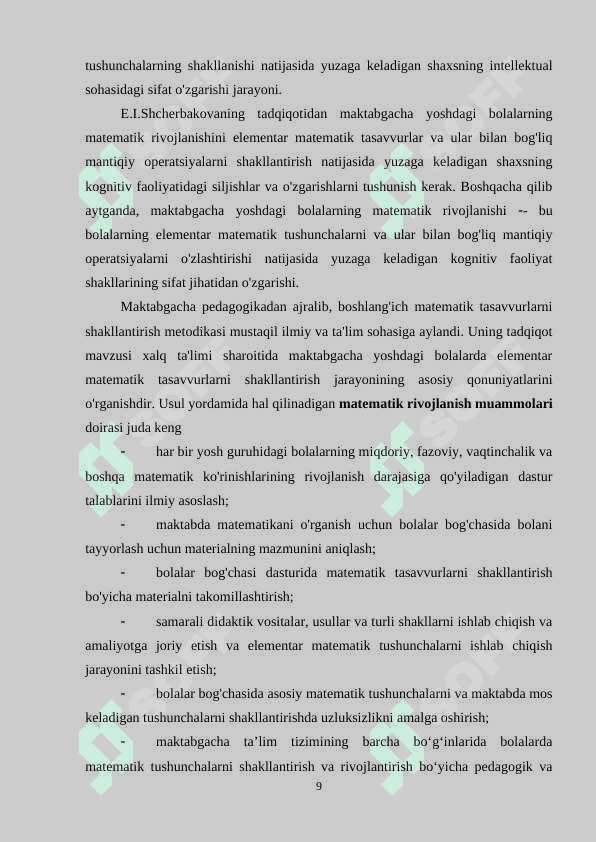 Maktabgacha  yoshdagi bolalarda elementar matematik tasavvurlarni shakllantirish metodikasi. 7
