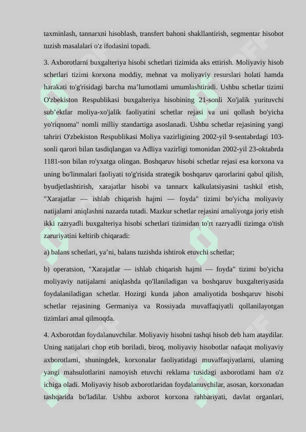 Boshqaruv va moliyaviy hisoblarning xususiyatlari 5