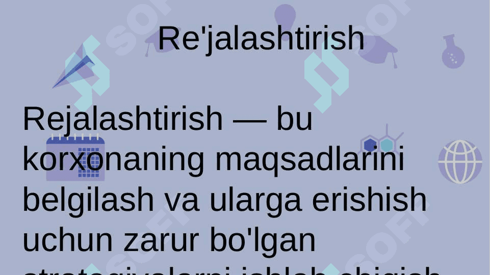 korxona (firma va jamoa xoʻjaligi ) ni boshqarishning uziga xos aniq funksiyalari 3