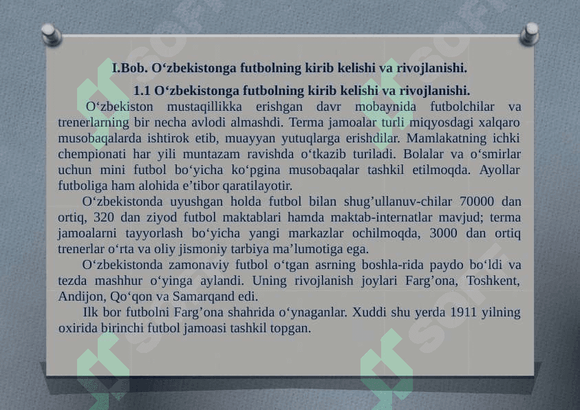 O’ZBEKISTONDA FUTBOLNING VUJUDGA KELISHI 3