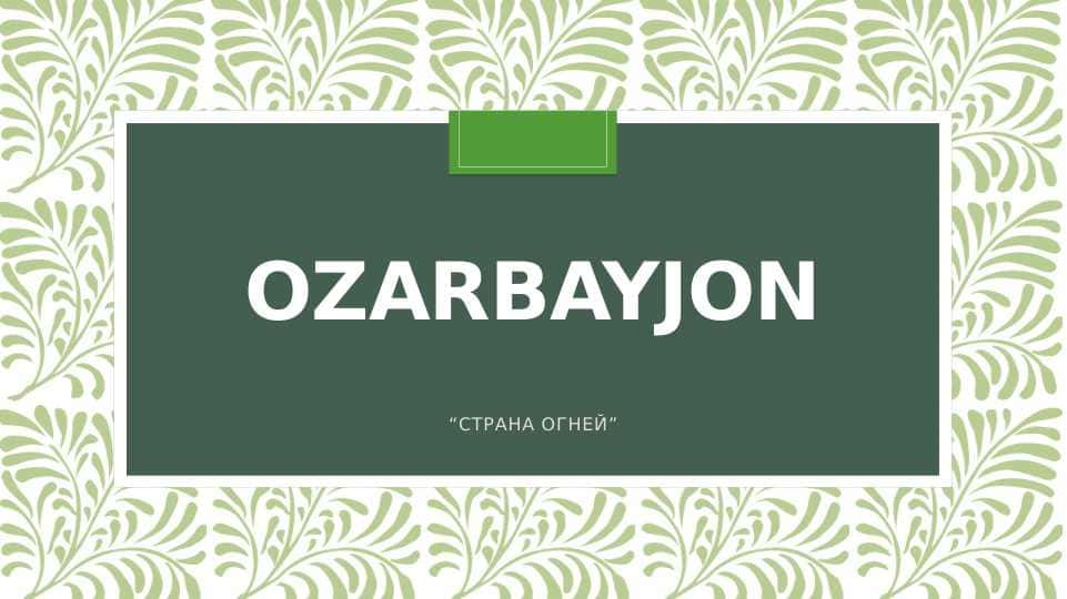 Ozarbayjon