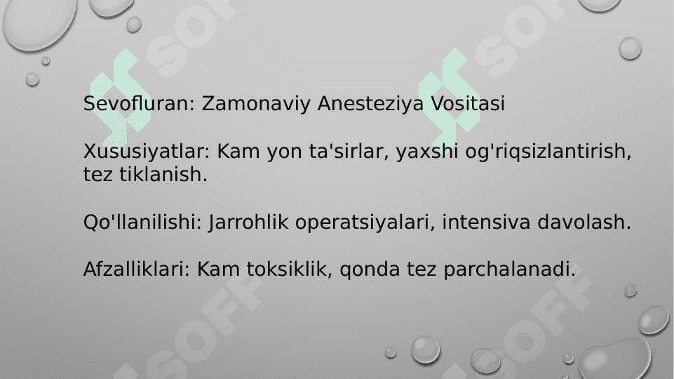 Zamonaviy anastetik vositalar 8