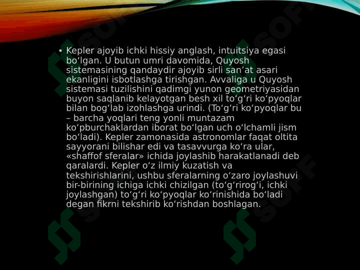 Kepler qonunlari 4