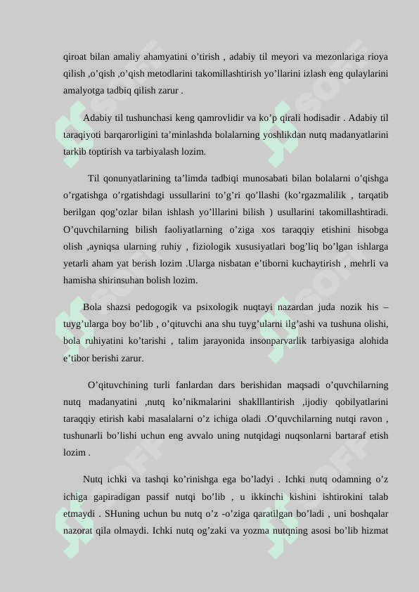 4-SINF ONA TILI DARSLARIDA NUTQ O’STIRISH 5