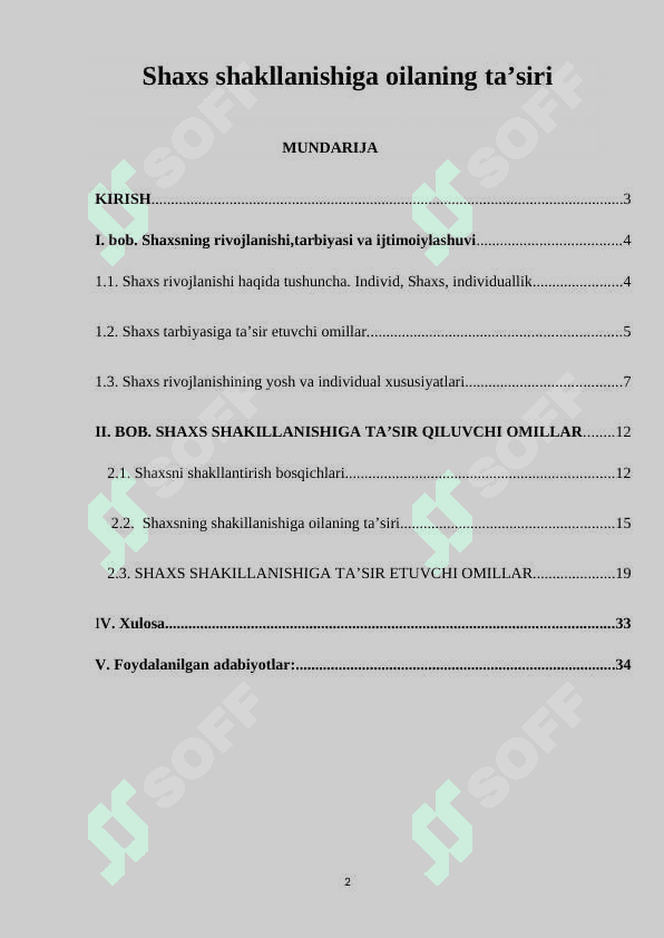 Shaxs shakllanishiga oilaning ta’siri 2