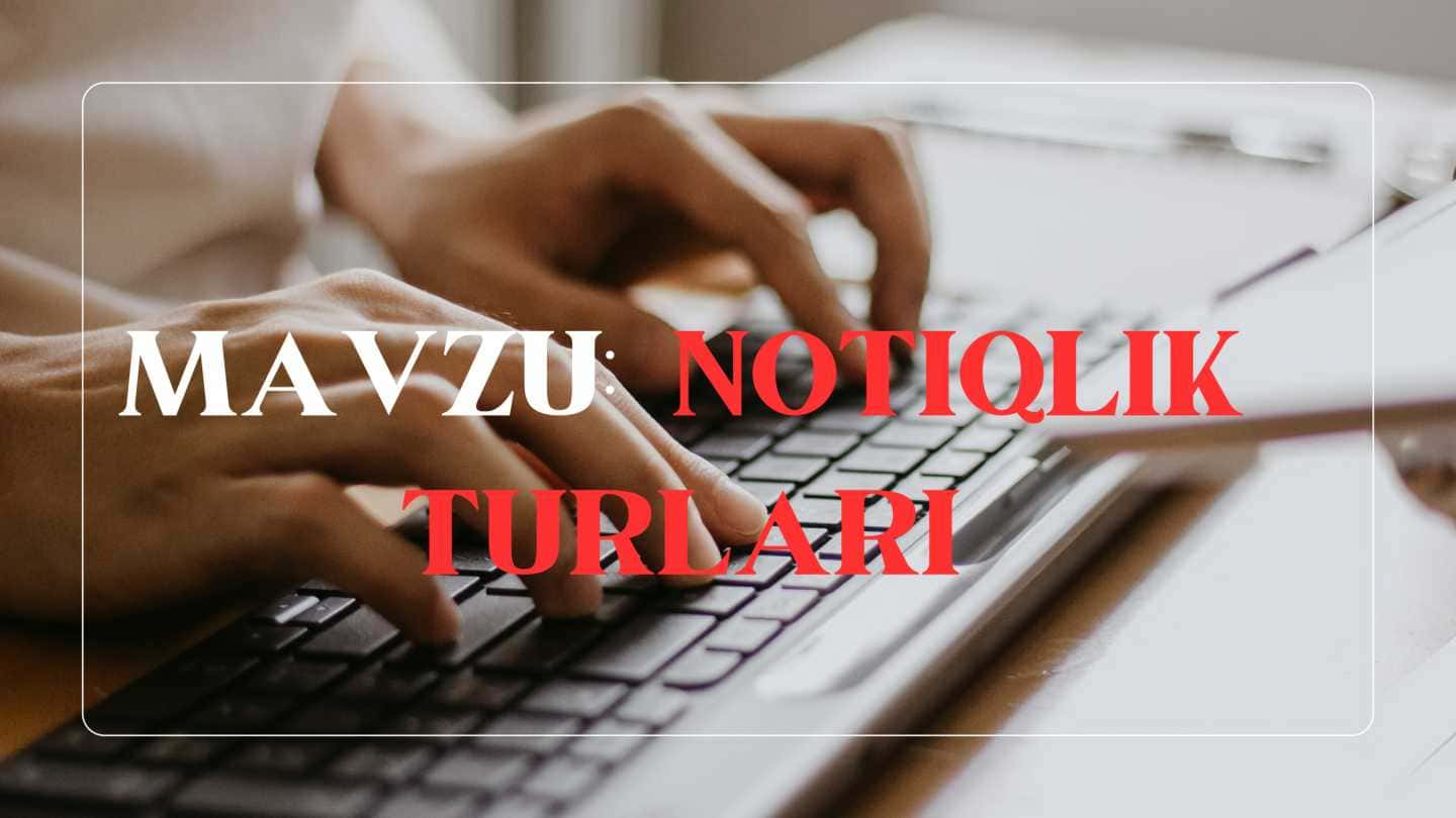Notiqlik turlari 1