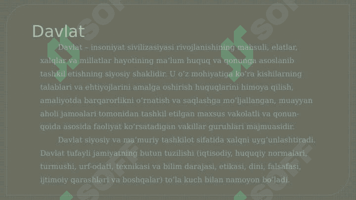 O’zbek davlatchiligining tarixiy bosqichlari 3