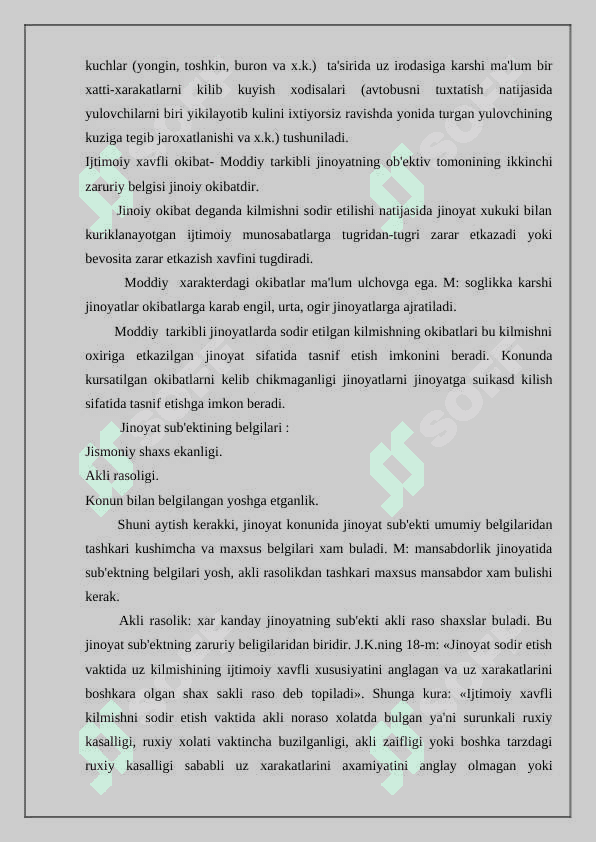Jinoyat obekti 24 7
