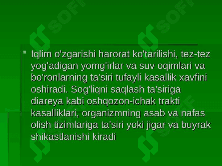 Insoniyat jamiyati rivojida iqlimning ta’siri 3