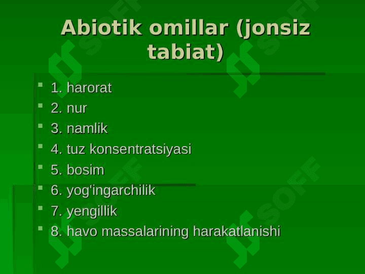 Insoniyat jamiyati rivojida iqlimning ta’siri 8