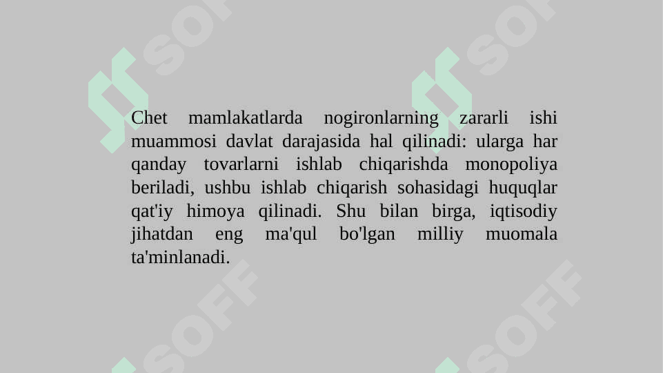NOGIRONlik masalasiga JAMIYATNING MUNOSABATI 4