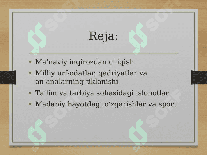 Mustaqillik yillarida ma'naviy va ma'rifiy hayot 2
