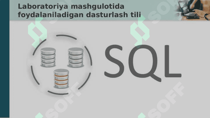 Berilganlar bazasi. Ma'lumotlar bazasi faniga kirish 4
