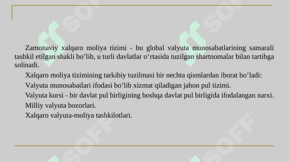 Xalqaro Moliya Tizimi 5