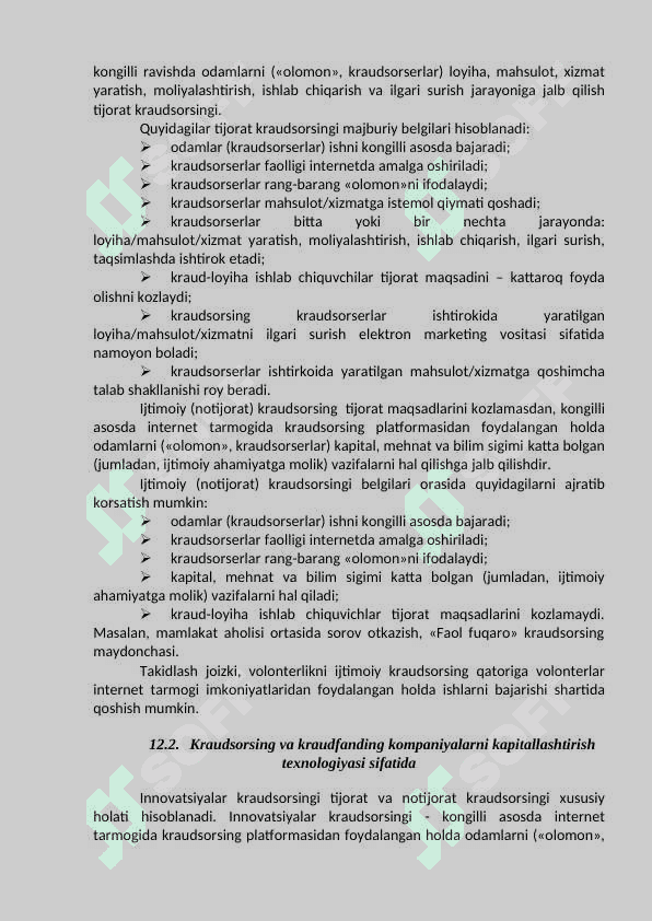 MAVZU RAQAMLI BIZNESDA KRAUDSORSING VA KRAUDFANDINGNING YANGI IMKONIYATLARI 3