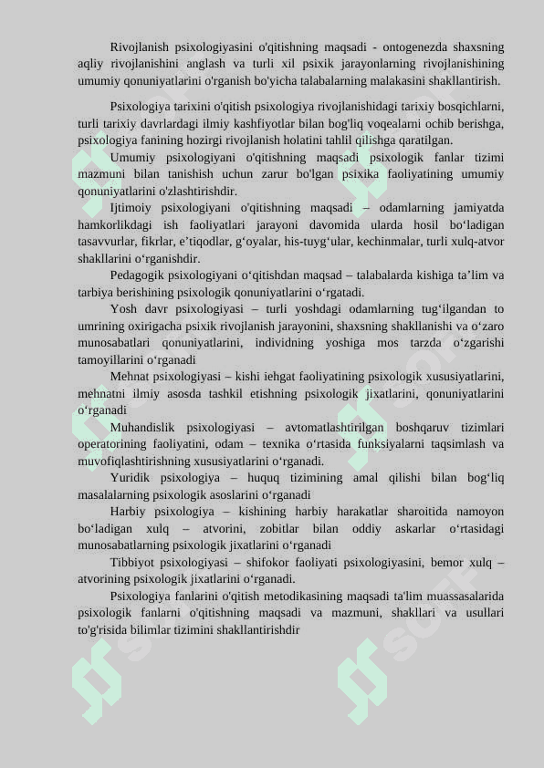 Psixologiya fanlarini o‘qitish metodikasining predmeti, maqsad va vazifalari 4