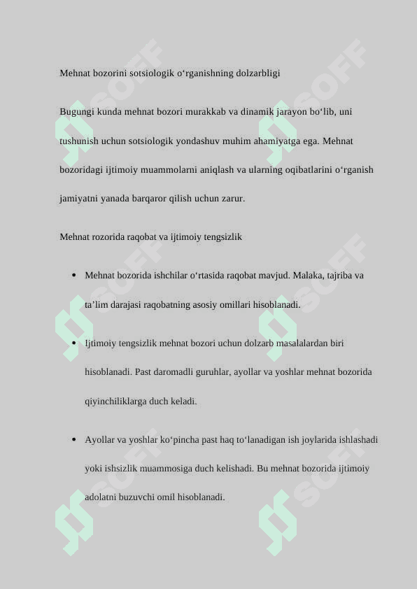 Mehnat bozorini sotsiologik tadqiqoti 4
