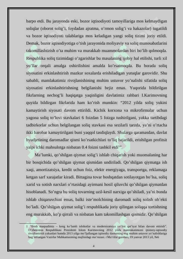 O‘ZBEKISTON RESPUBLIKASI HUDUDIGA IMPORT QILINADIGAN TOVARLAR,ISHLARXIZMATLARGA  QO'SHILGAN QIYMAT SOLIG'INI HISOBLASH VA   TO'LASH TARTIBLARI. 3