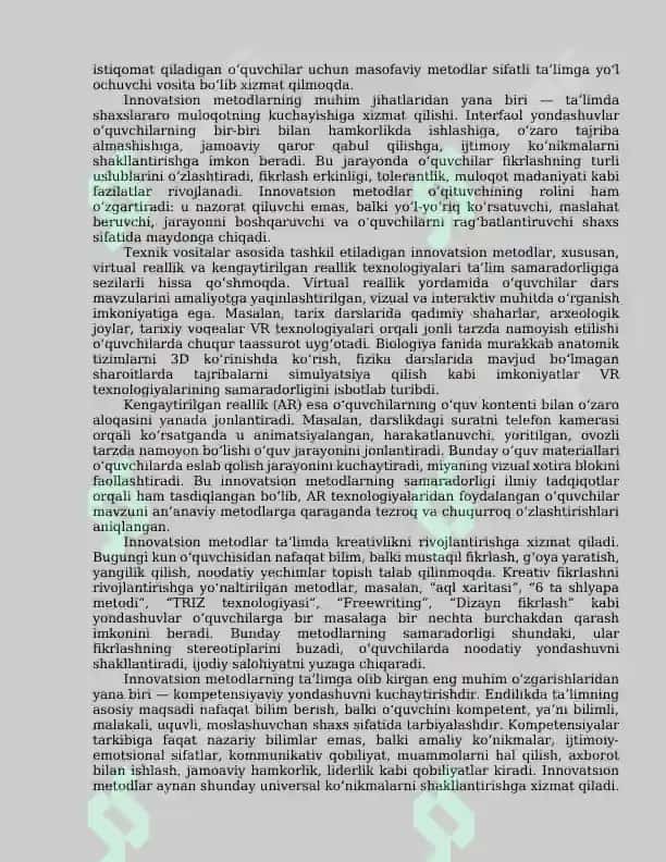 Raqamli pedagogika va ta’limda innovatsion metodlar 6