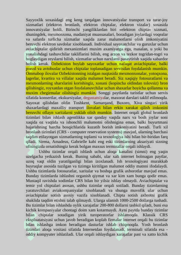 . RAQAMLI IQTISODIYOTDA XIZMAT KORSATISH SOHASI 2