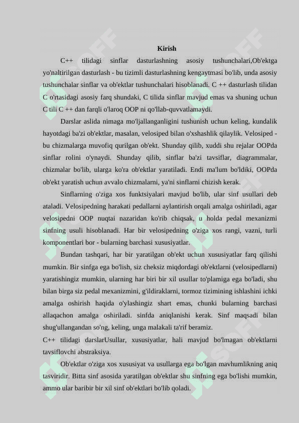 Sinflar tushunchasi 3