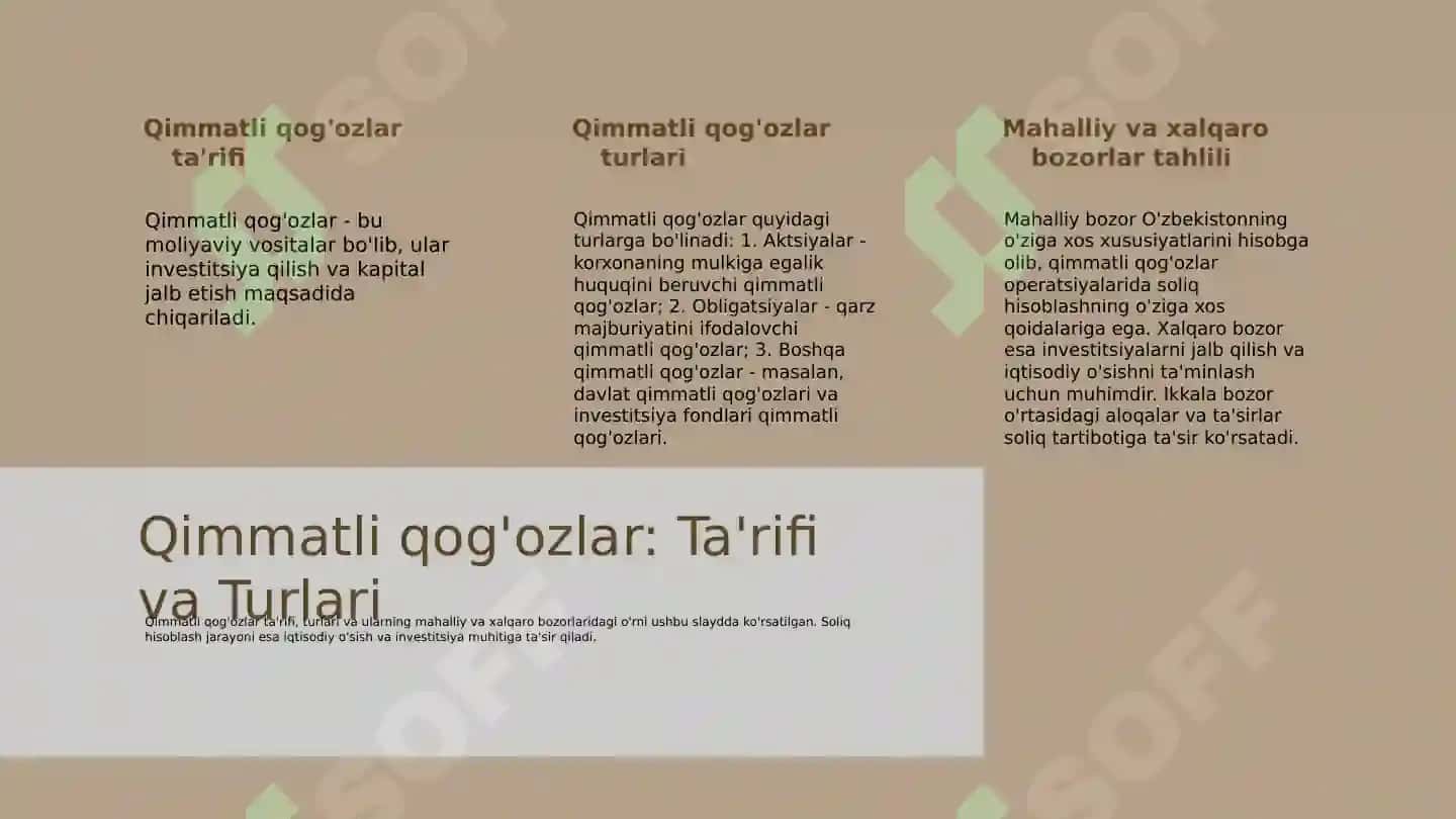 O’zbekiston Respublikasida qimmatli qog'ozlar bilan operatsiyalar bo'yicha soliqni hisoblash 3