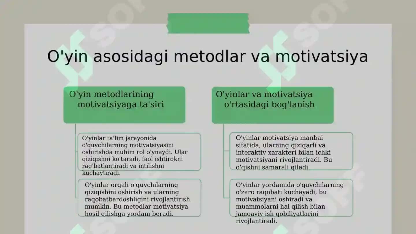 O'yin asosidagi metodlar va ularning pedagogik samaradorligi 7