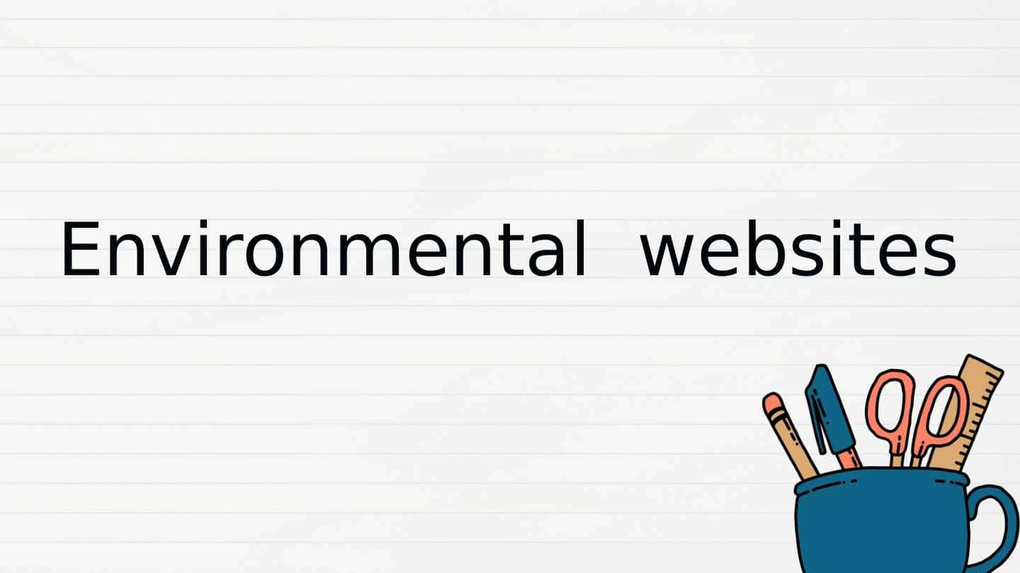Environmental websites