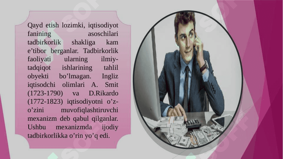 Kichik biznes va tadbirkorlik faoliyatining iqtisodiy, ijtimoiy va huquqiy asoslari 4