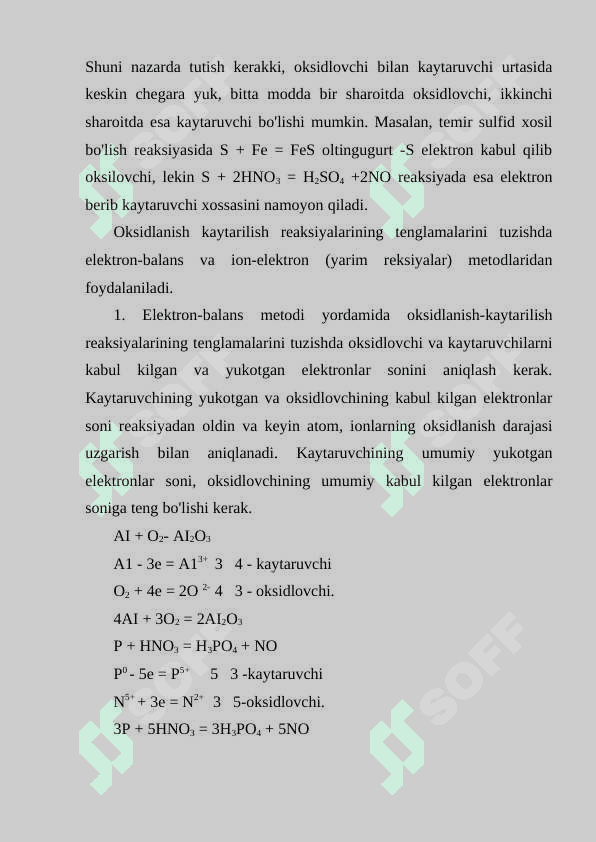 Oksidlanish-qaytarilish reaksiyalari elektrokimyo asoslari 7