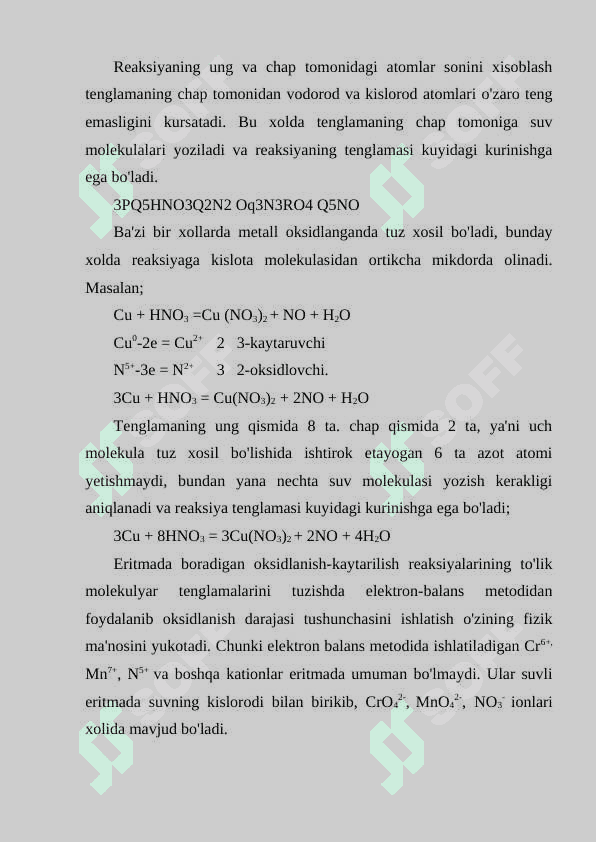 Oksidlanish-qaytarilish reaksiyalari elektrokimyo asoslari 8