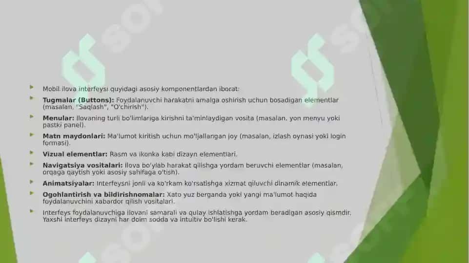 Mobil ilovalarda foydalanuvchi interfeysini yaratish prinsiplari 5