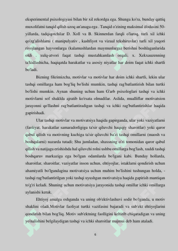 Motivlarning individual farqlari 5
