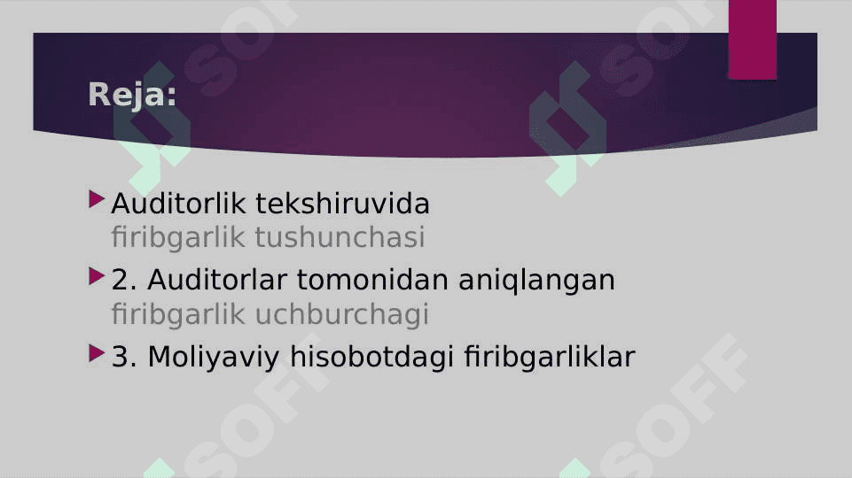 Auditorlik tekshiruvlarida fribgarlik tushunchasi 2