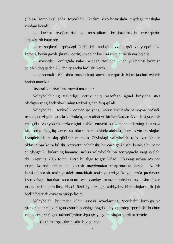 O‘QUVCHILARGA VOLEYBOL TEXNIKASINI O‘RGATISH 7