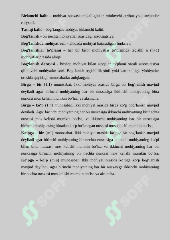 Avtosalon ma’lumotlar bazasini loyihalashtirish va ishlab chiqish 7